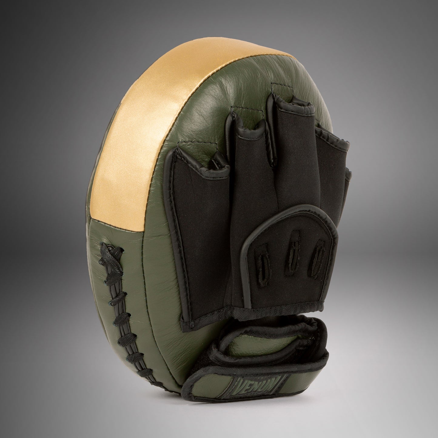 Venum Pro Boxing Big Punch Mitts (Pair) - Khaki/Gold
