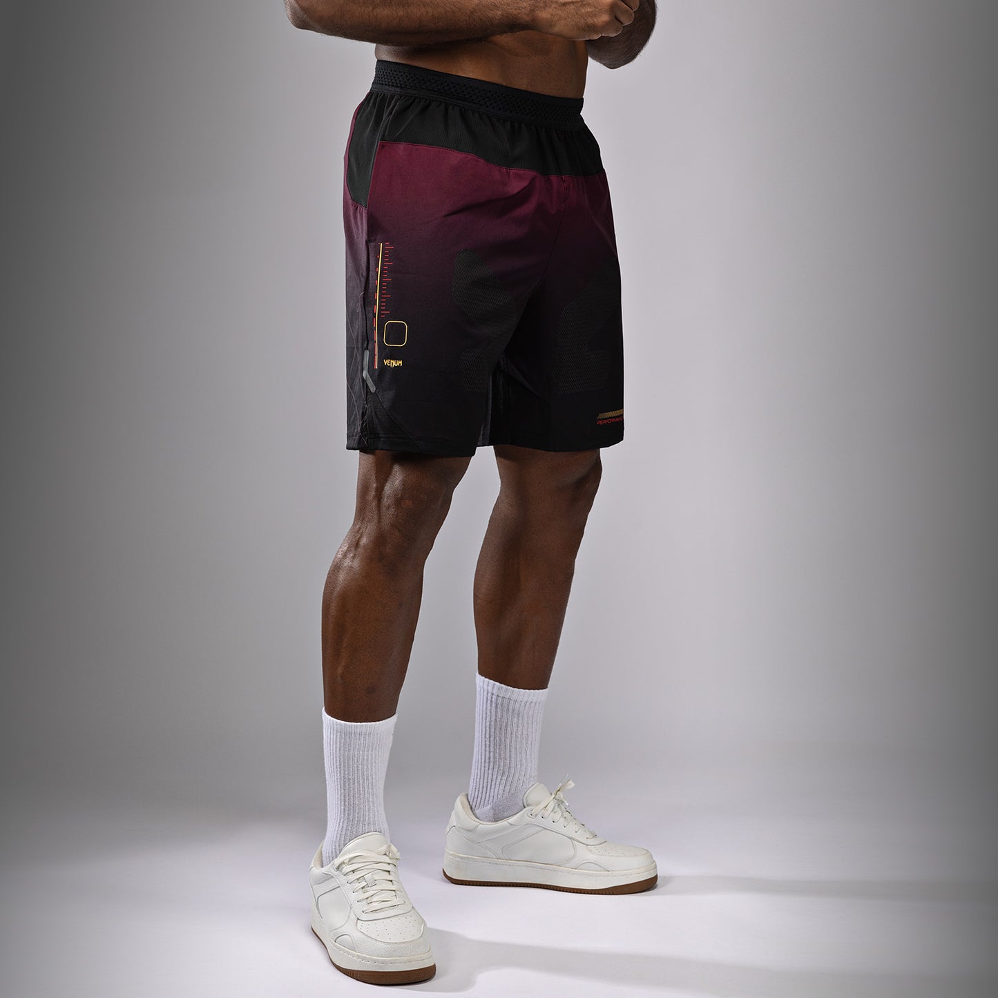 Venum Tactical XT Training Shorts - Black/Burgundy/Gold