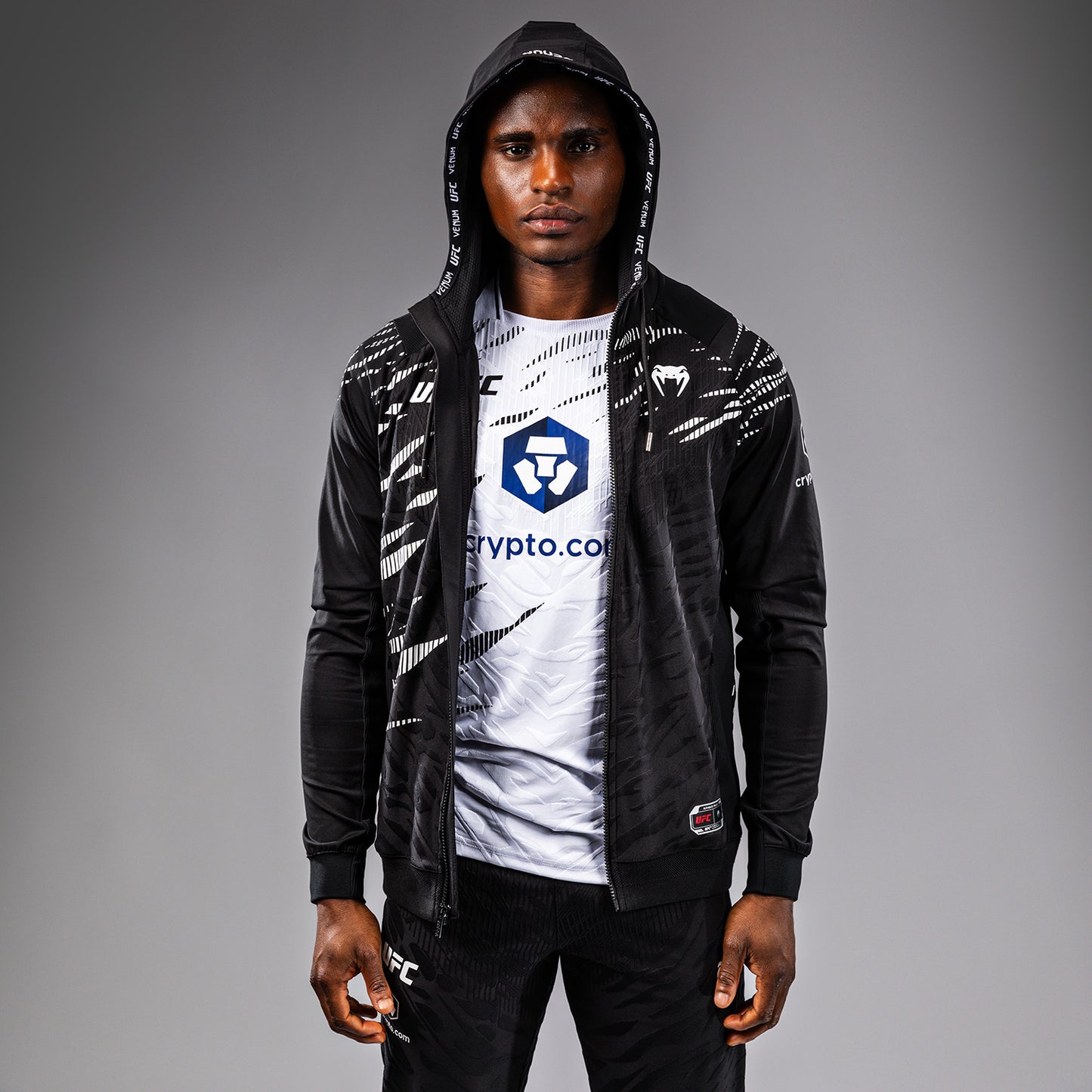 UFC Fusion by Venum Authentic Fight Night Men’s Walkout Hoodie - Black