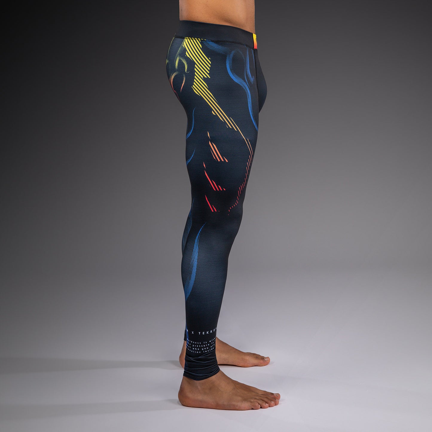 Venum x TEKKEN 8 Spats - Yoshimitsu - Black/Orange