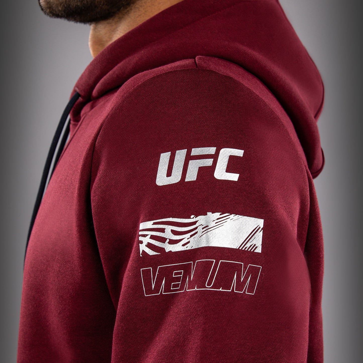 Men's UFC Zenith by Venum Burgundy Authentic Fight Week Pullover Hoodie