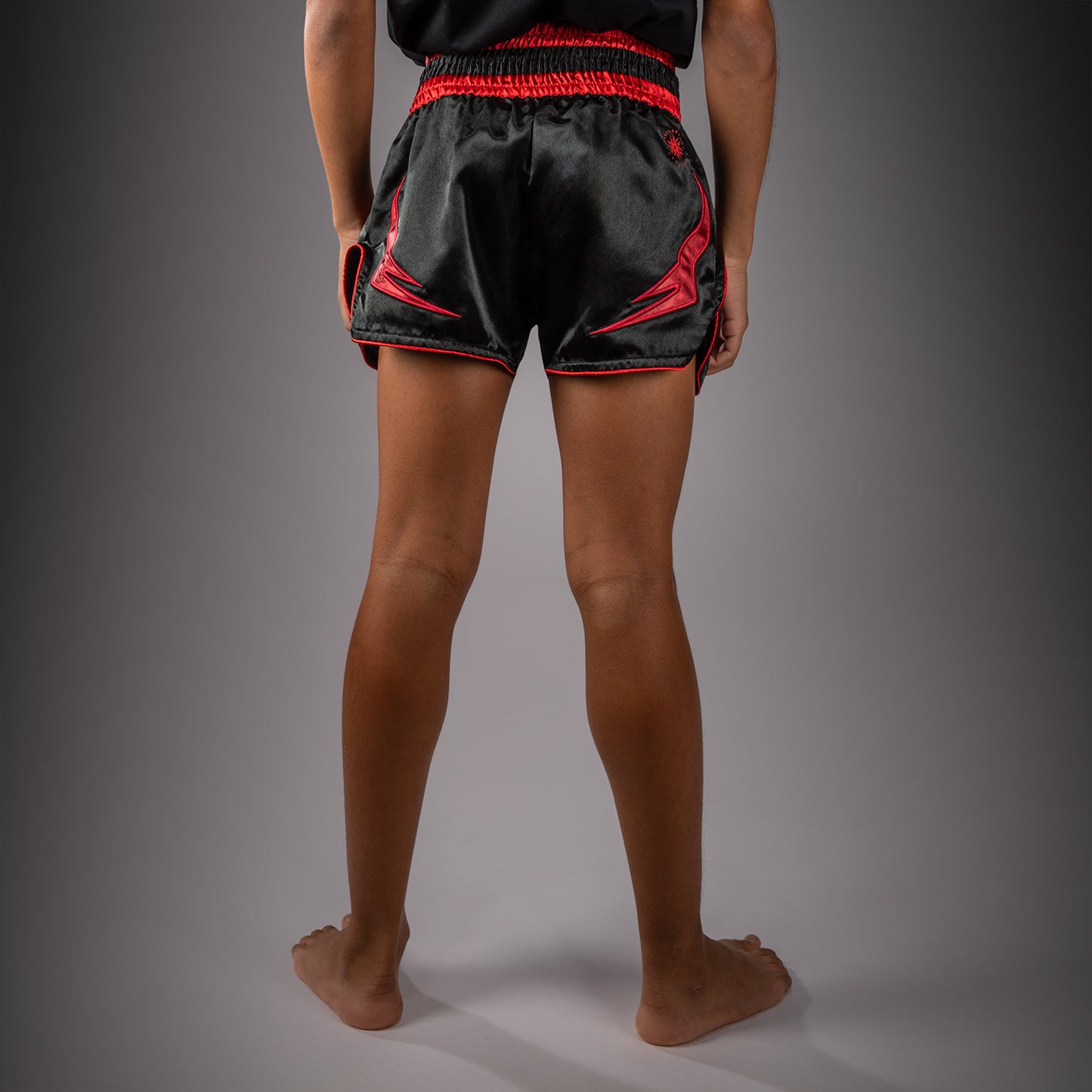 Venum Attack Kids Muay Thai Shorts - Black/Red