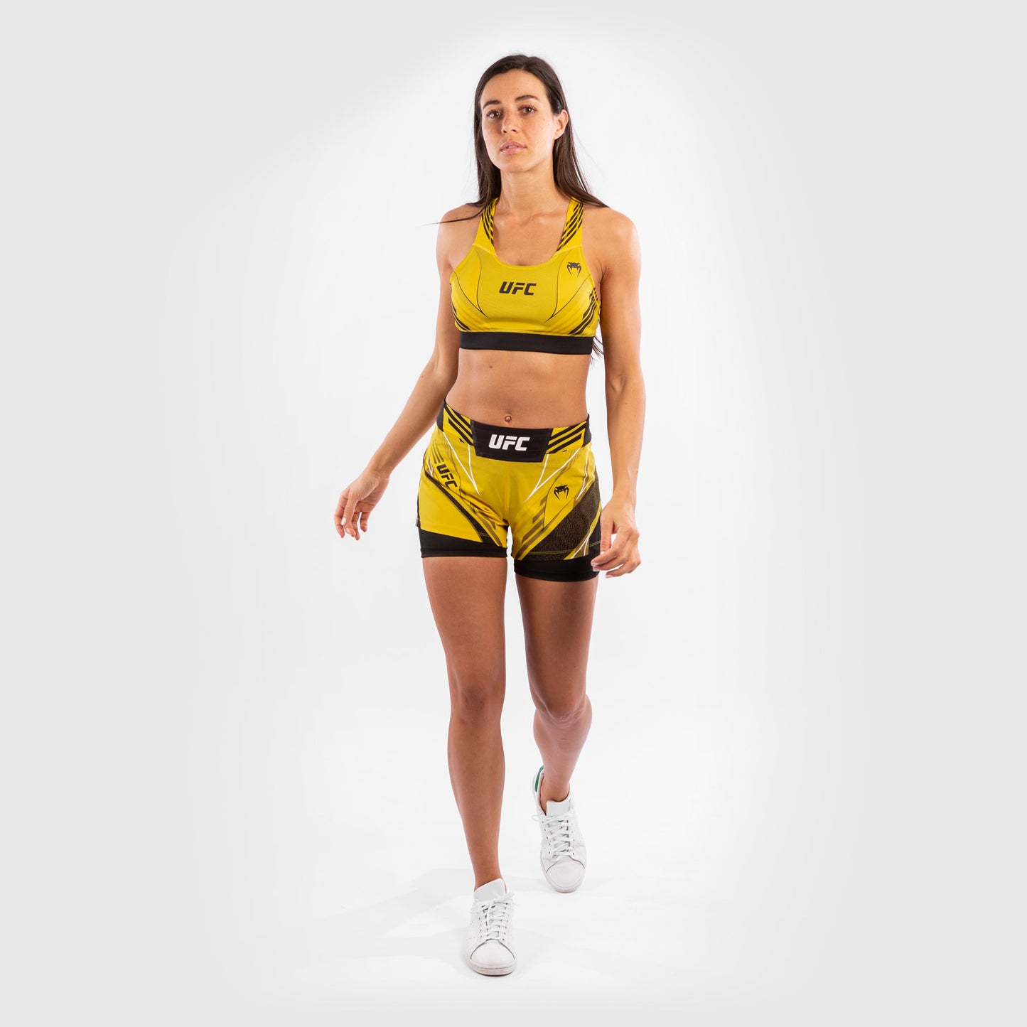 UFC Venum Authentic Fight Night Women's Shorts - Short Fit - Yellow