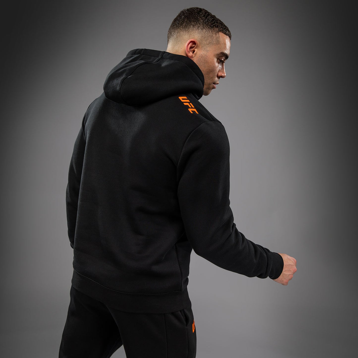 Men's UFC Zenith by Venum Black Authentic Fight Week Pullover Hoodie