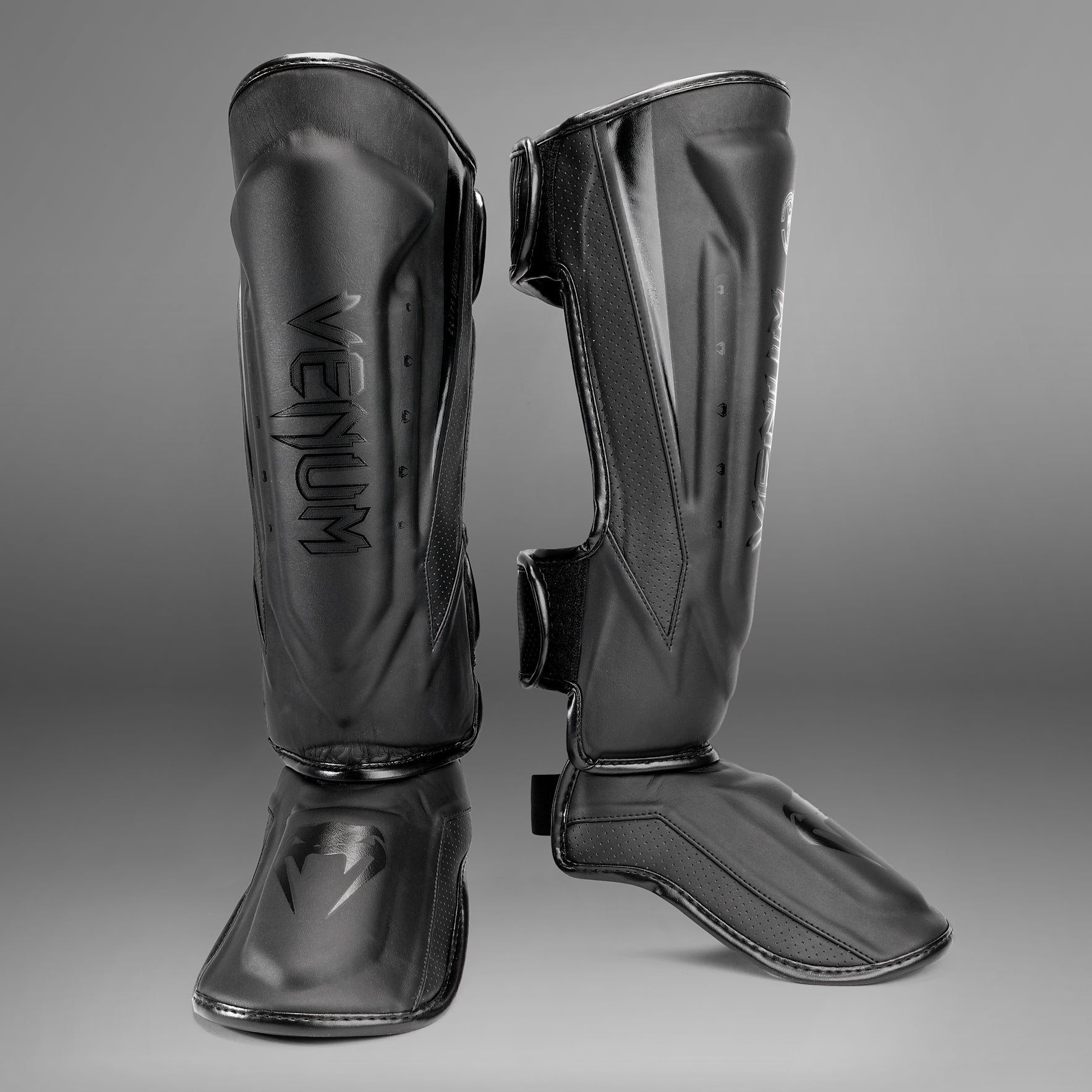 Shin Guards Elite Evo Venum - Black/Black - Venum Asia