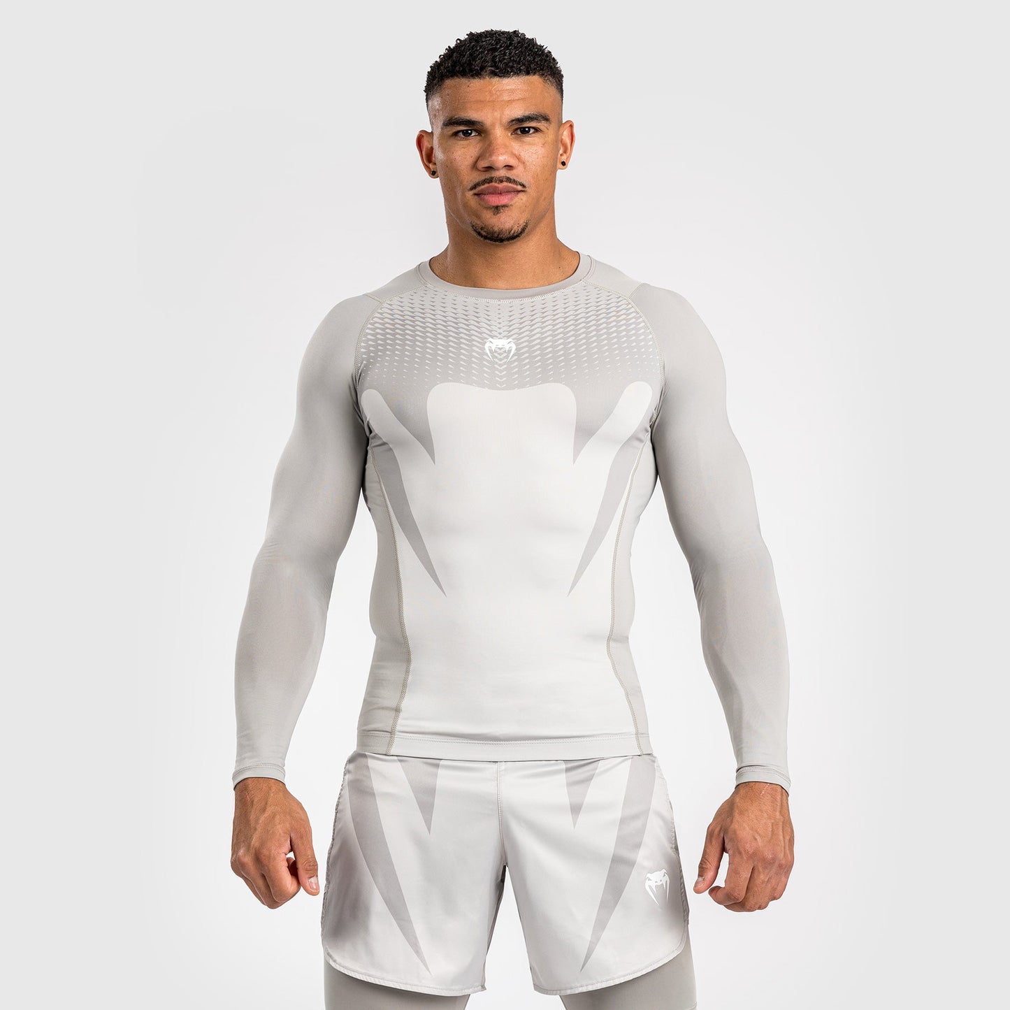 Venum Attack Men's Long Sleeve Rashguard - Sand