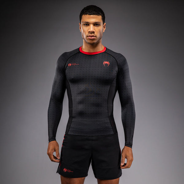 Venum x Roger Gracie Signature 長袖ラッシュガード - ブラック