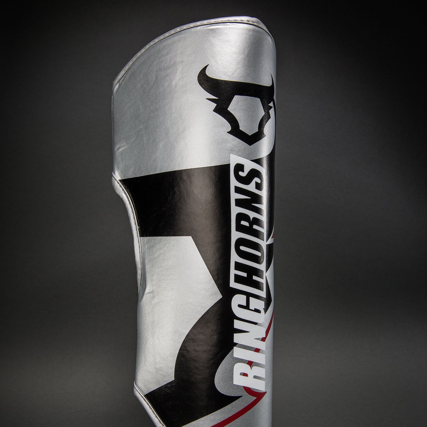Venum Ringhorns Charger Shin Guards - Silver/Black