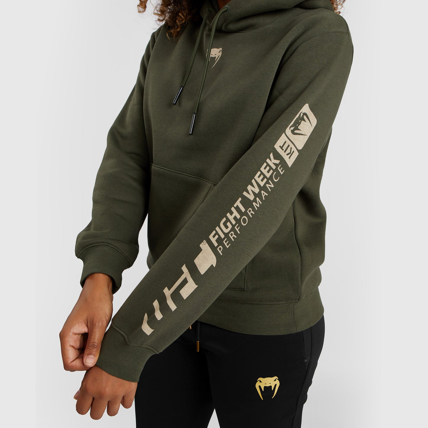 UFC Adrenaline by Venum Fight Week  Women’s Pullover Hoodie - Khaki