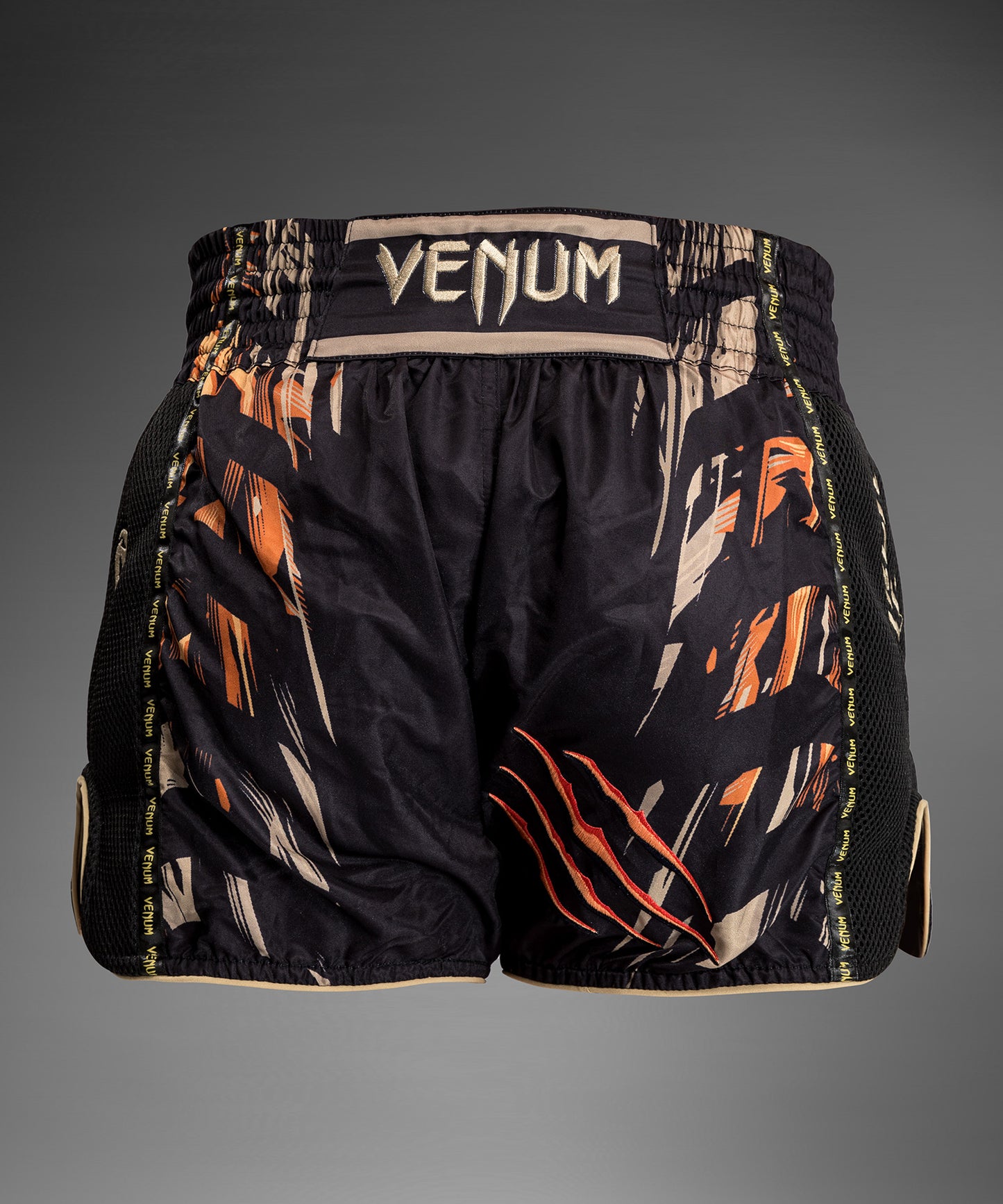 Venum Tiger Muay Thai Shorts - Black/Neon Orange