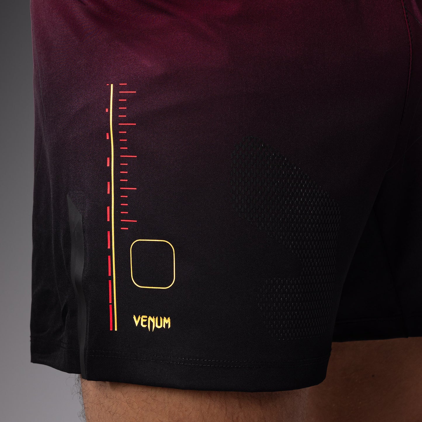 Venum Tactical XT Fight short - Black/Burgundy/Gold