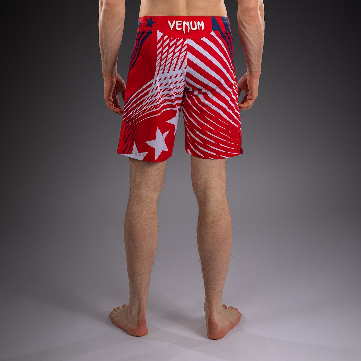 Men's UFC Freedom 250 by Venum Red Authentic Fight Night Short Fit Fight Short