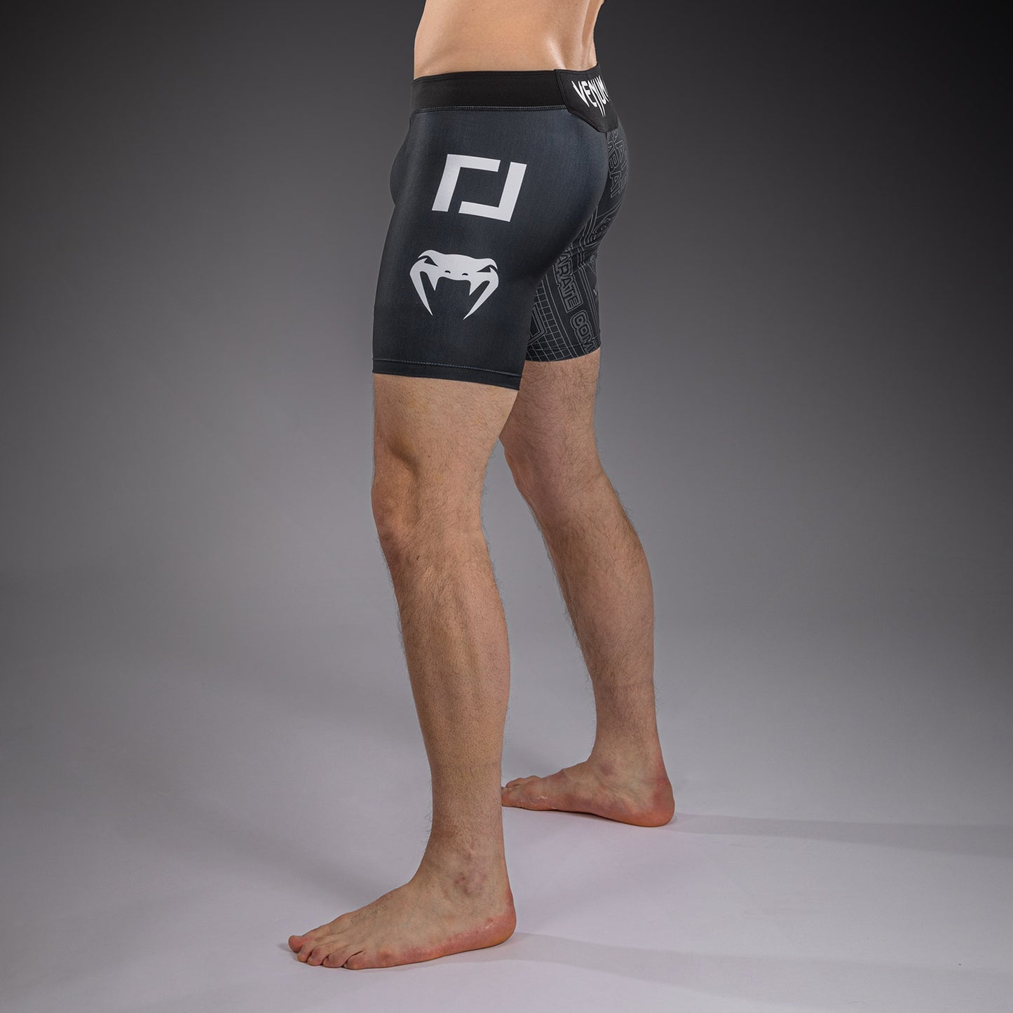 Karate Combat by Venum Vale Tudo Shorts - Black/Grey
