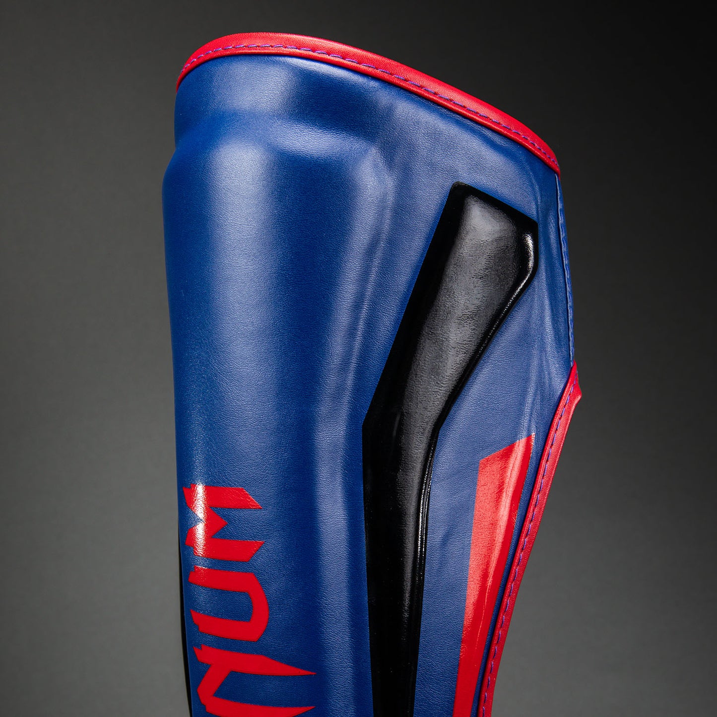 Venum Elite Shin Guards - Dark Blue/Red