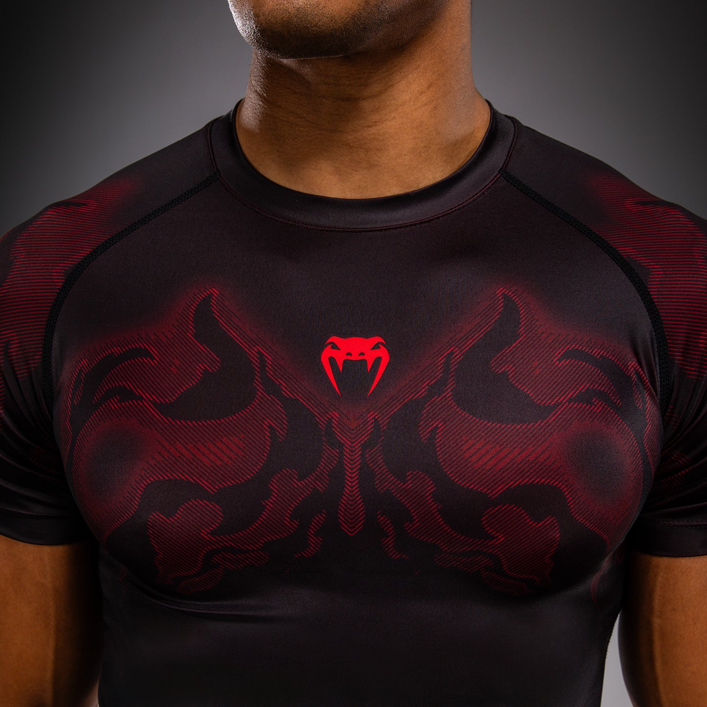 Venum Spectre Short Sleeve Rashguard - Black/Red