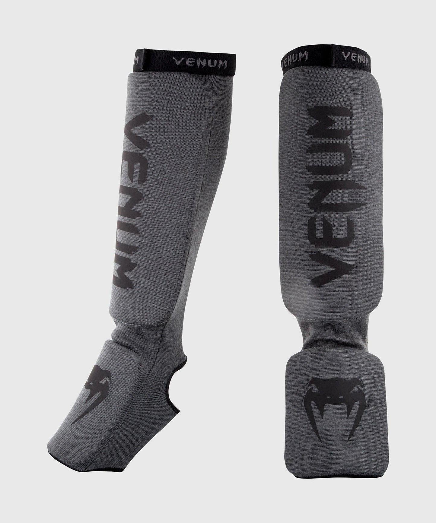 Venum Kontact Shin guards - Grey/Black