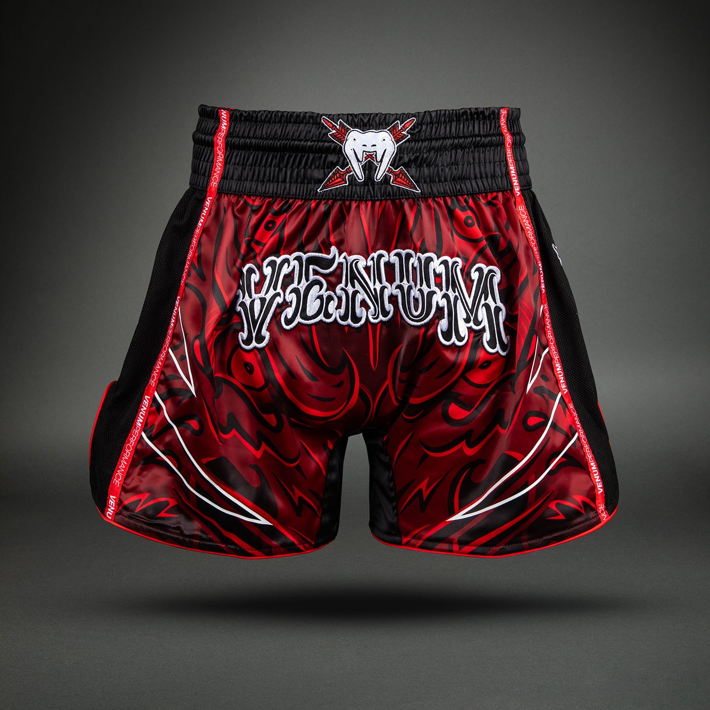 Venum Wolf Atak Muay Thai Shorts - Black/Red