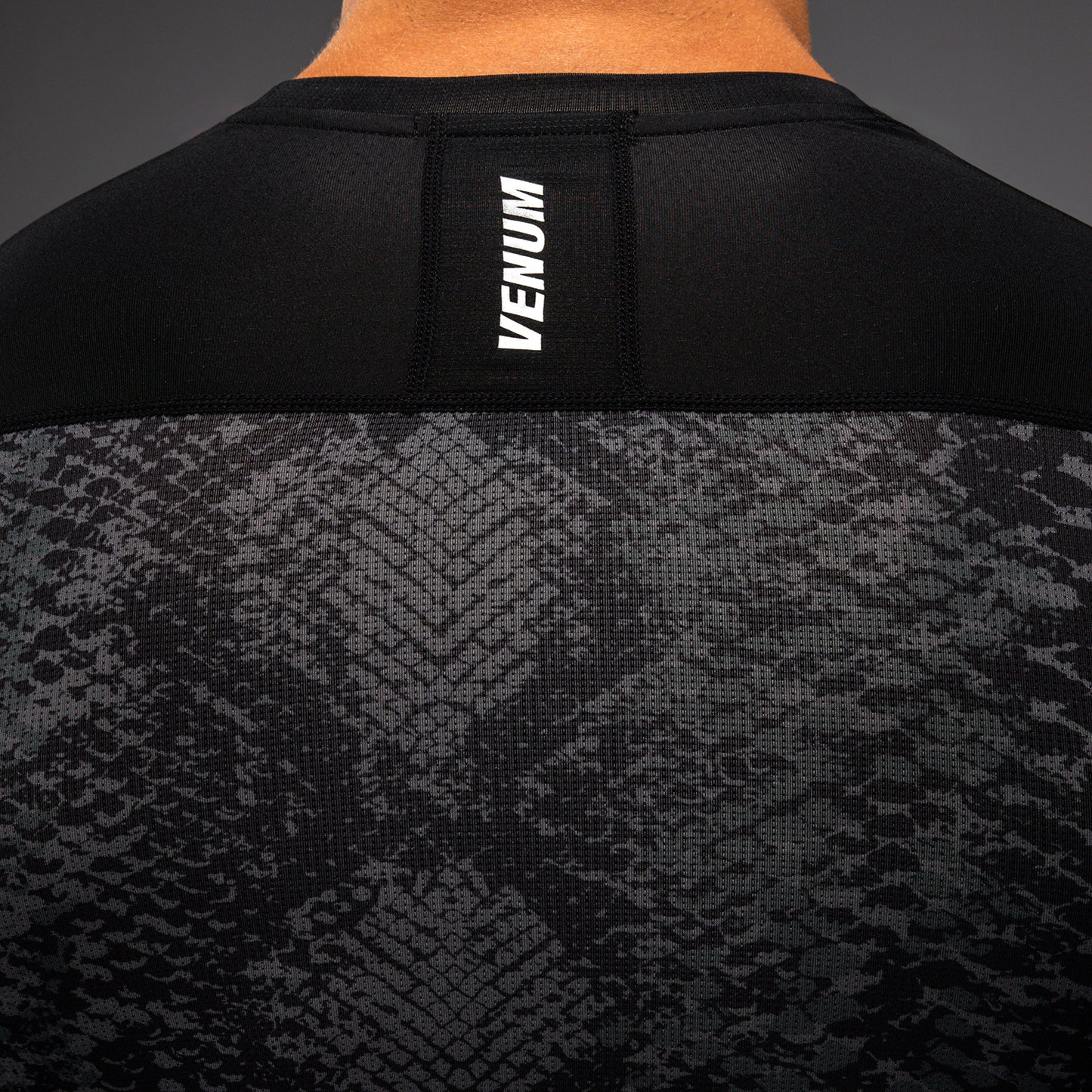 Venum G-Fit Scales Long Sleeve Rashguard - Black/ Charcoal Grey