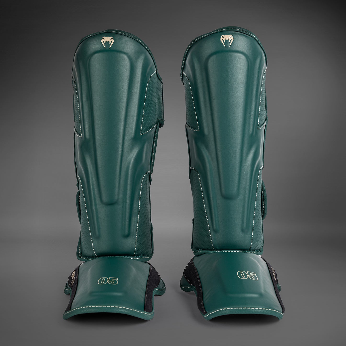 Venum Impact Evo Shin Guards - Emerald Green
