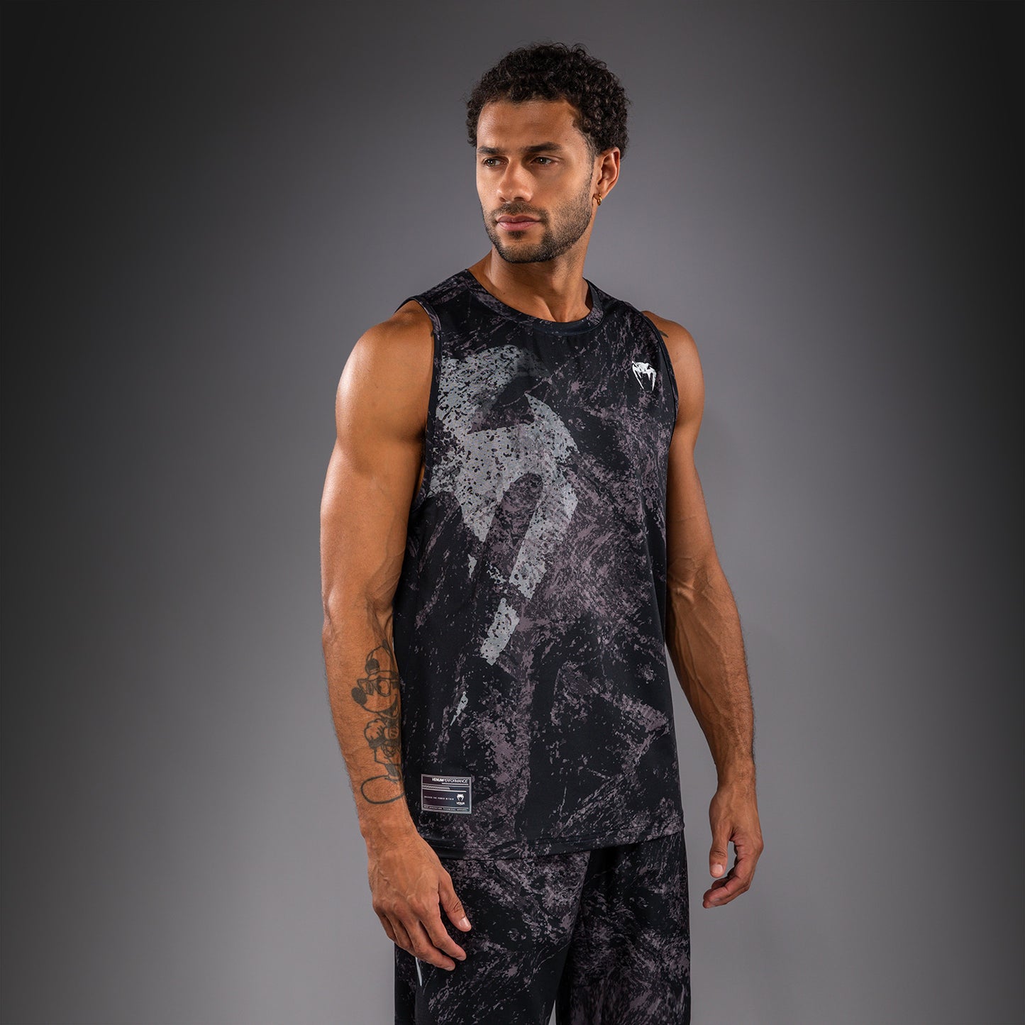 Venum Rage & Workout Dry Tech Tank Top - Black/Grey