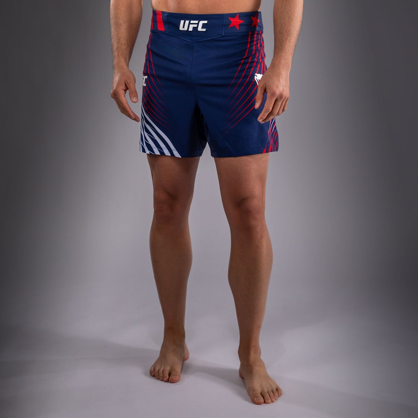 Men's UFC Freedom 250 by Venum Blue Authentic Fight Night Short Fit Fight Short
