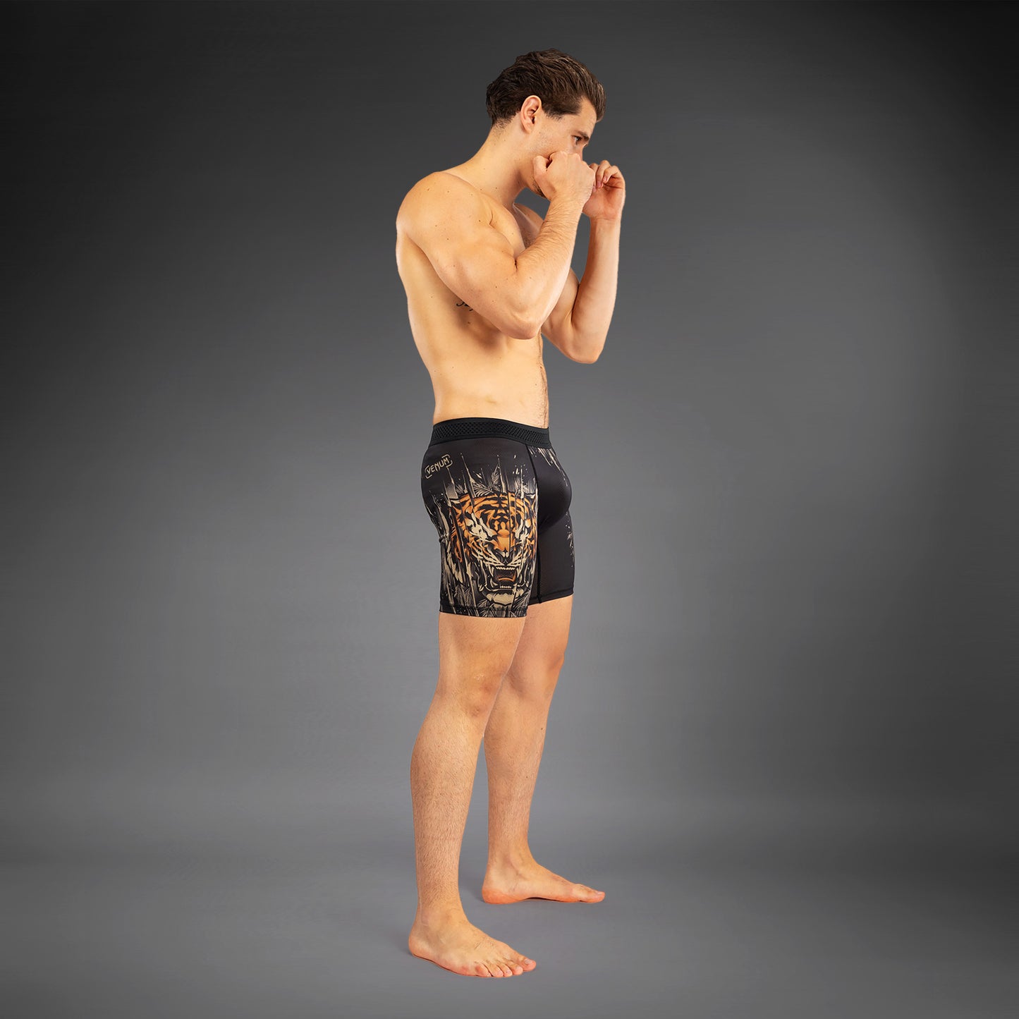 Venum Tiger Men's Vale Tudo - Black/Neon Orange