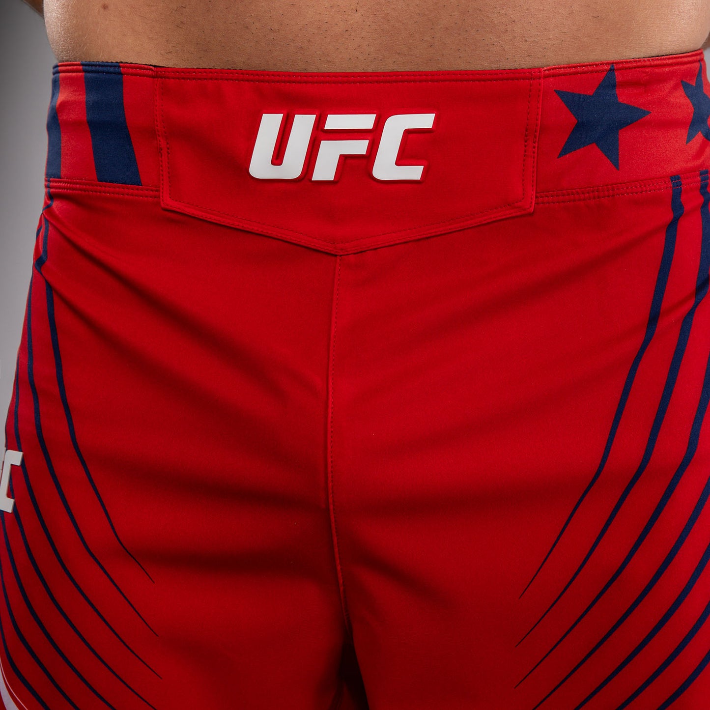 Men's UFC Freedom 250 by Venum Red Authentic Fight Night Short Fit Fight Short