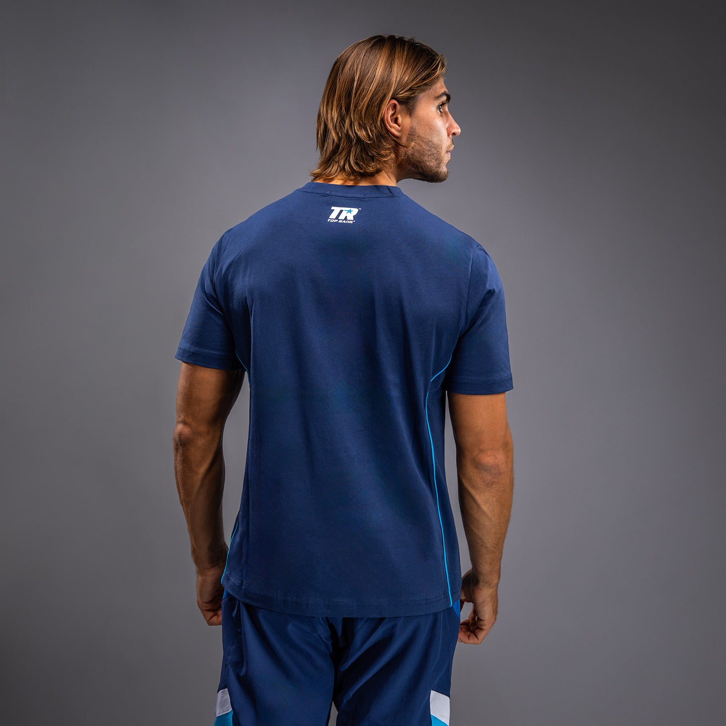Venum x Top Rank Original Men's T-Shirt - Navy Blue