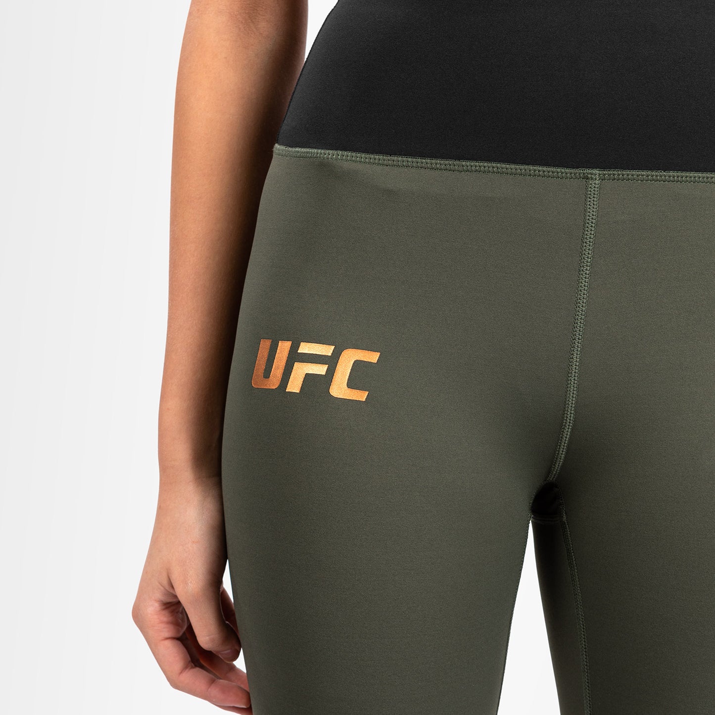 UFC Adrenaline by Venum Fight Week  Women’s Performance Tight - Khaki/Bronze