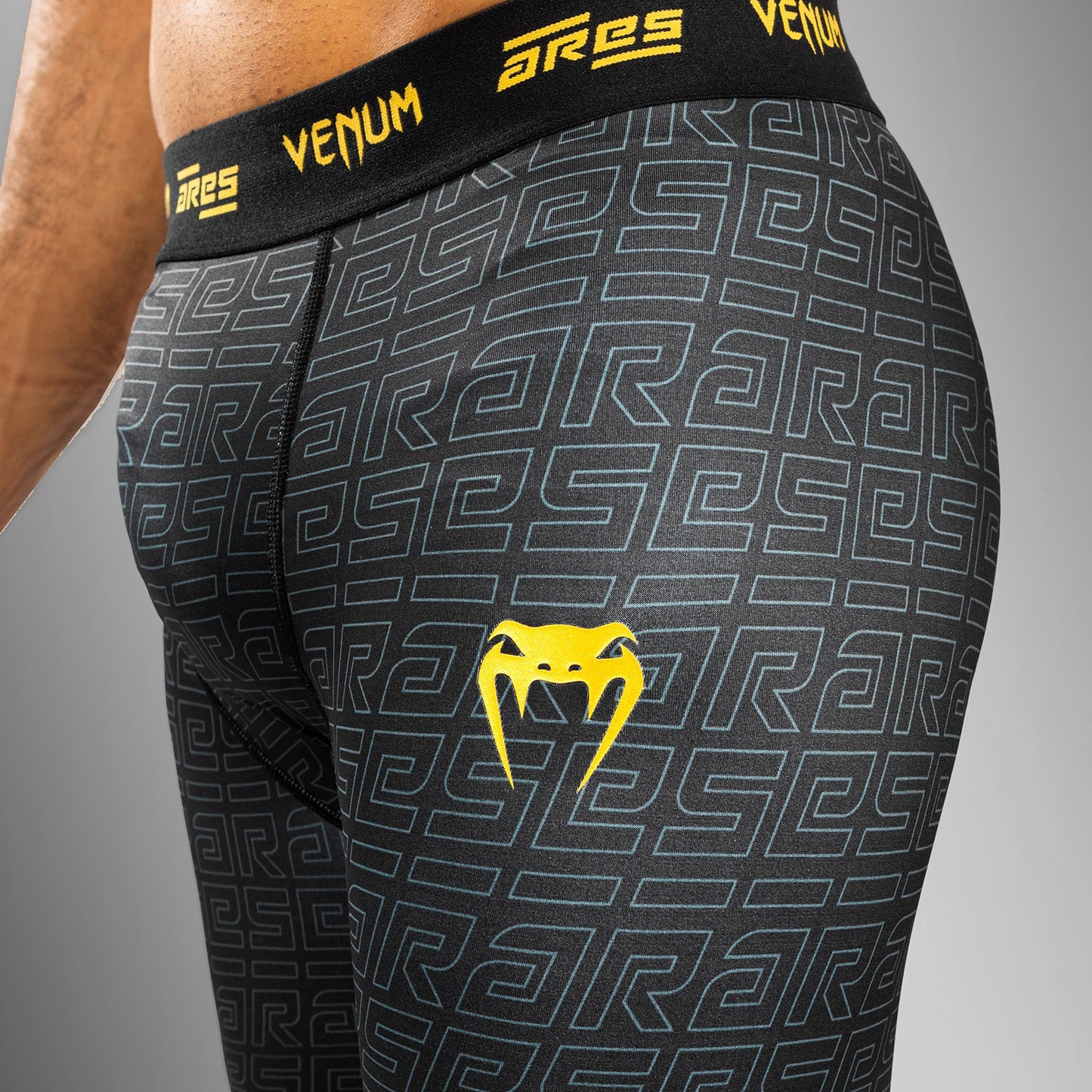 Venum x Ares Men’s Vale Tudo Shorts - Black/Gold