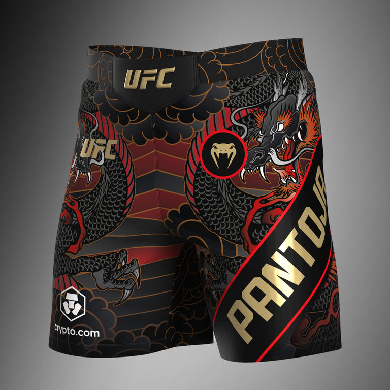 Men's UFC Unrivaled by Venum Red Alexandre Pantoja Short fit Fight