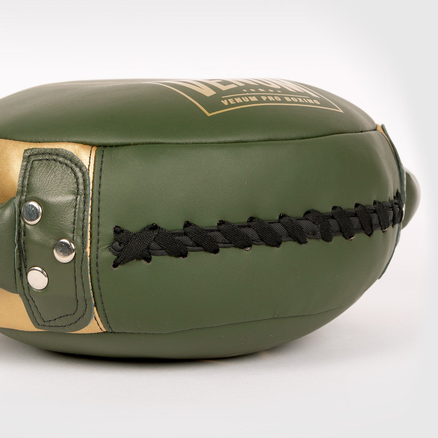 Venum Pro Boxing Mini Round Punch Shield - Khaki/Gold