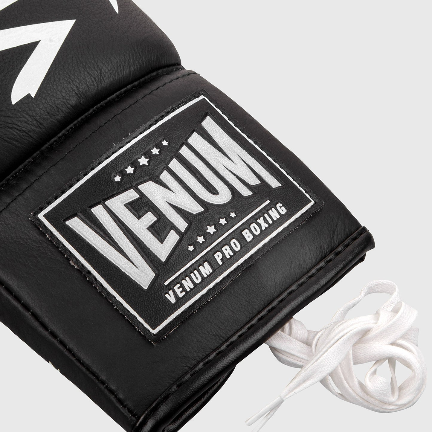 Venum Hammer Pro Boxing Gloves with Laces - Black/White