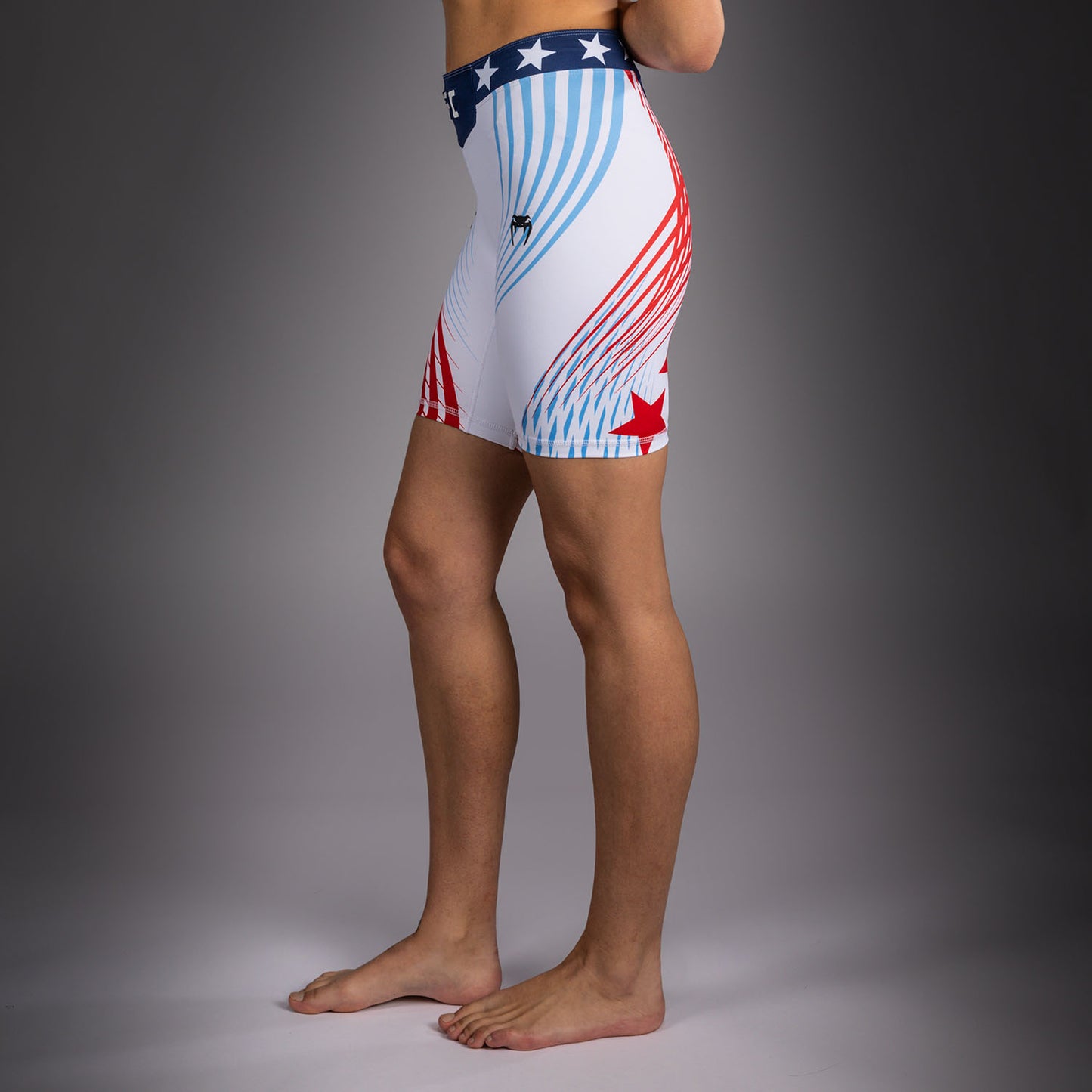 Women's Official UFC Freedom 250 by Venum White Authentic Long Fit Vale Tudo Short