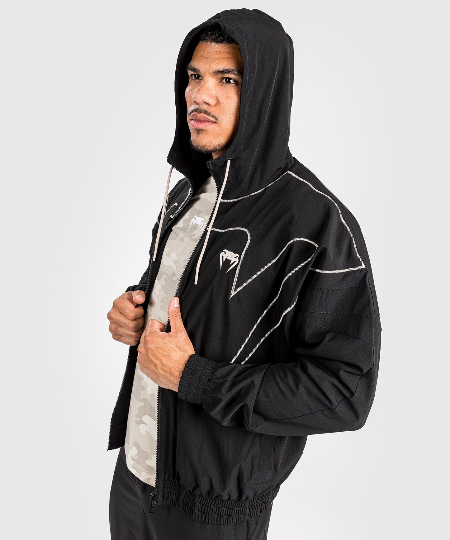 Venum Attack 90 Tracksuit Jacket - Black/White