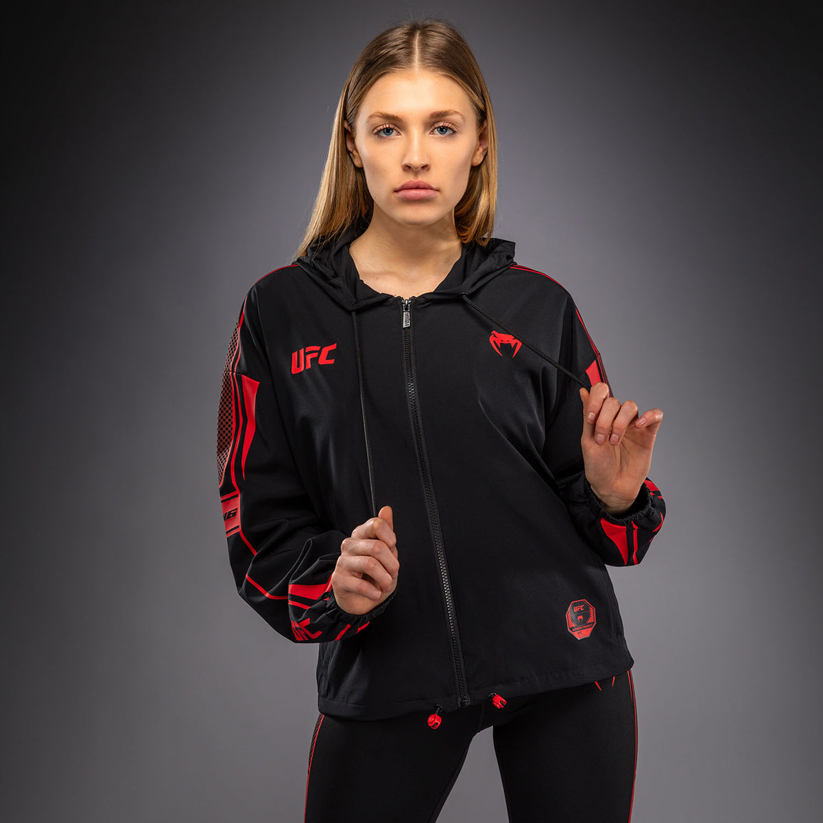 Venum UFC Unity by Venum Authentic Fight Week Women's Zip Hoodie - Black
