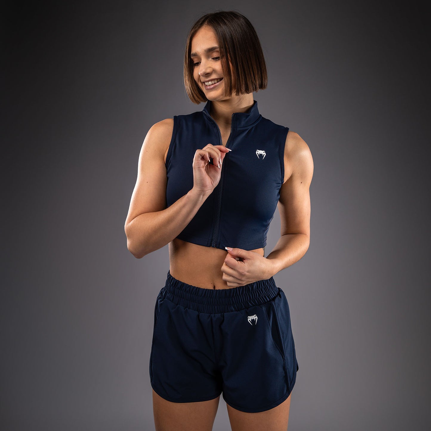 Venum Sculpt Shape Women's Crop Top - Navy Blue