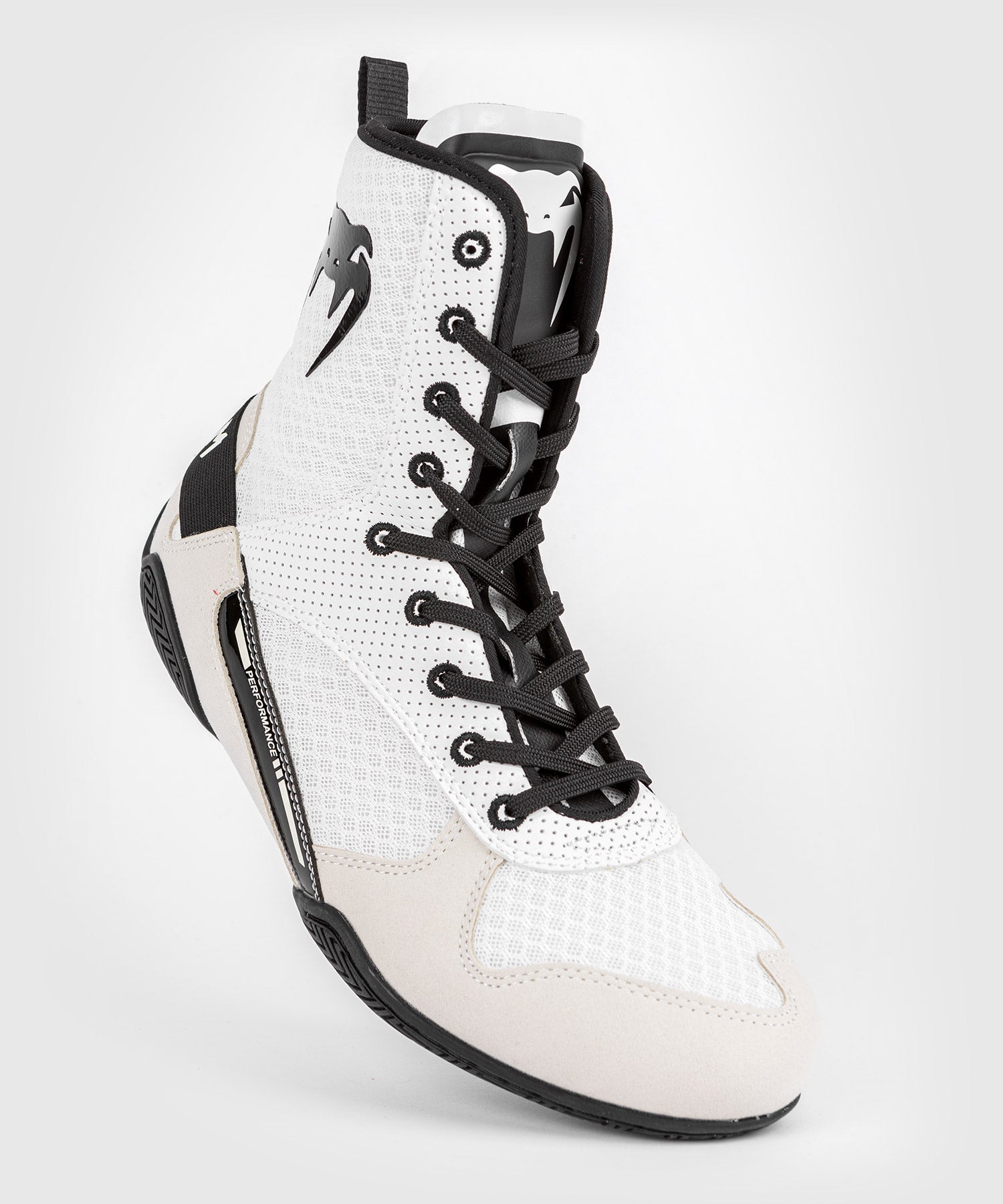 Venum Elite Boxing Shoes - Black/White/Gold - Venum