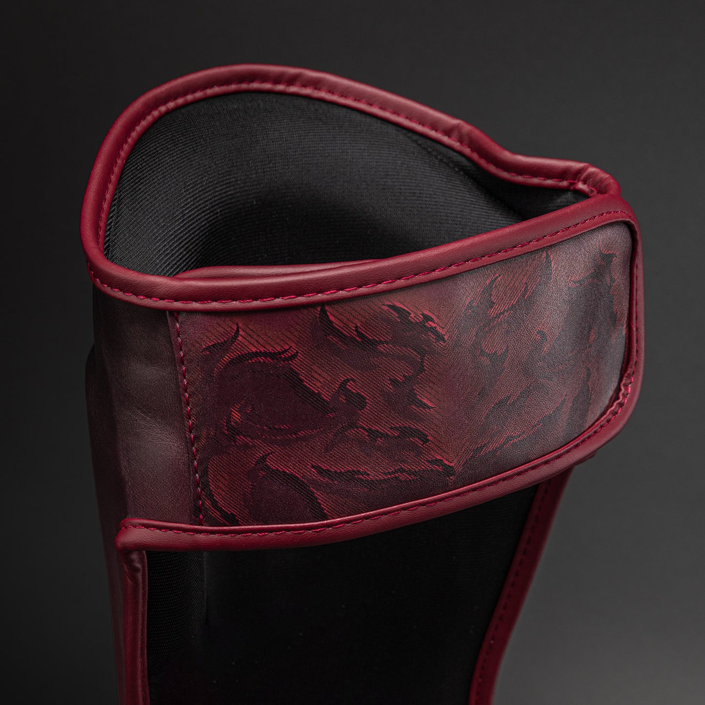 Venum Spectre Shin Guards - Black/Red