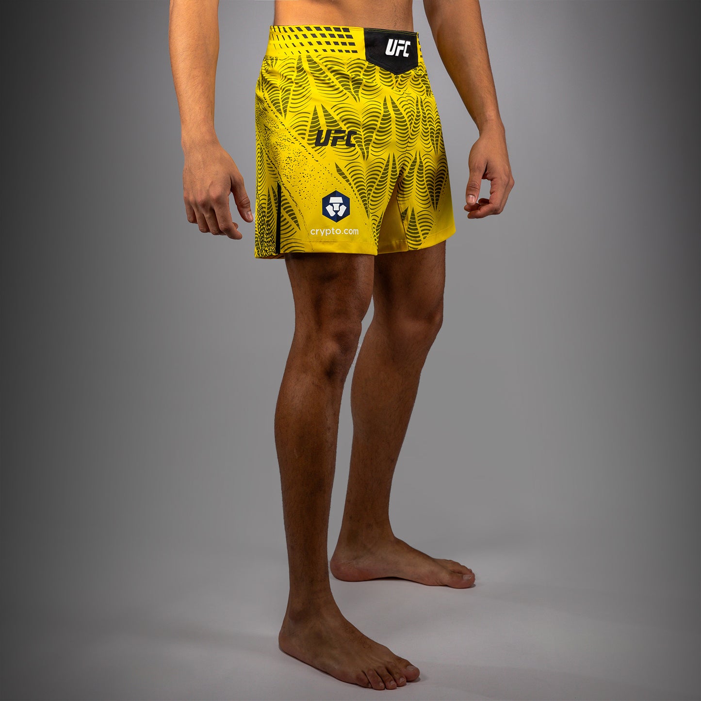Men's UFC Zenith by Venum Yellow Authentic Fight Night Short Fit Fight Short