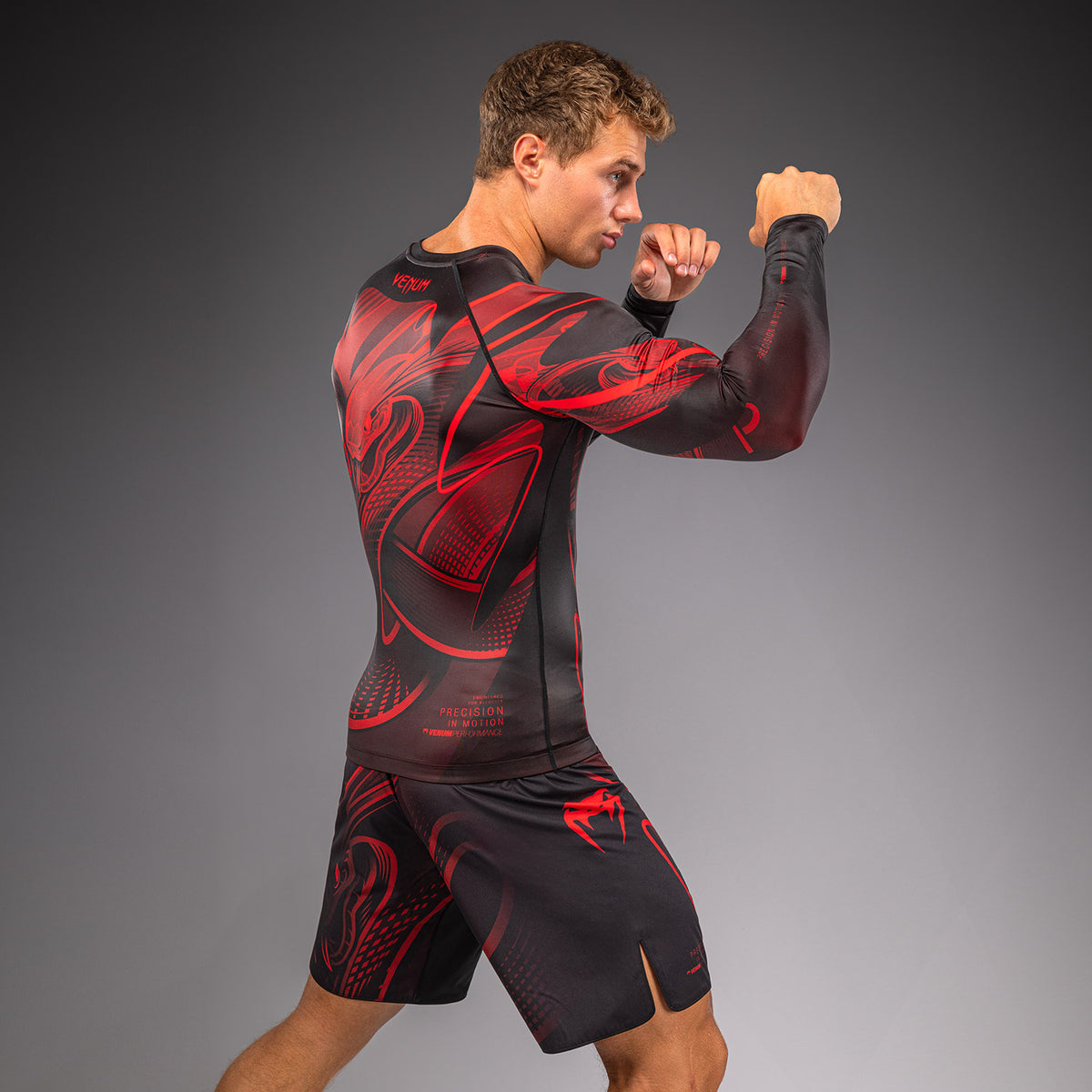 Venum Crimson Viper 2.0 Long Sleeve Rashguard - Black/Red