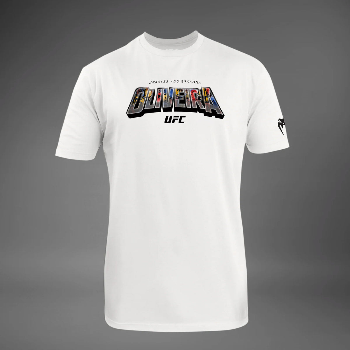 Men's UFC Unrivaled by Venum White Charles Oliveira T-Shirt