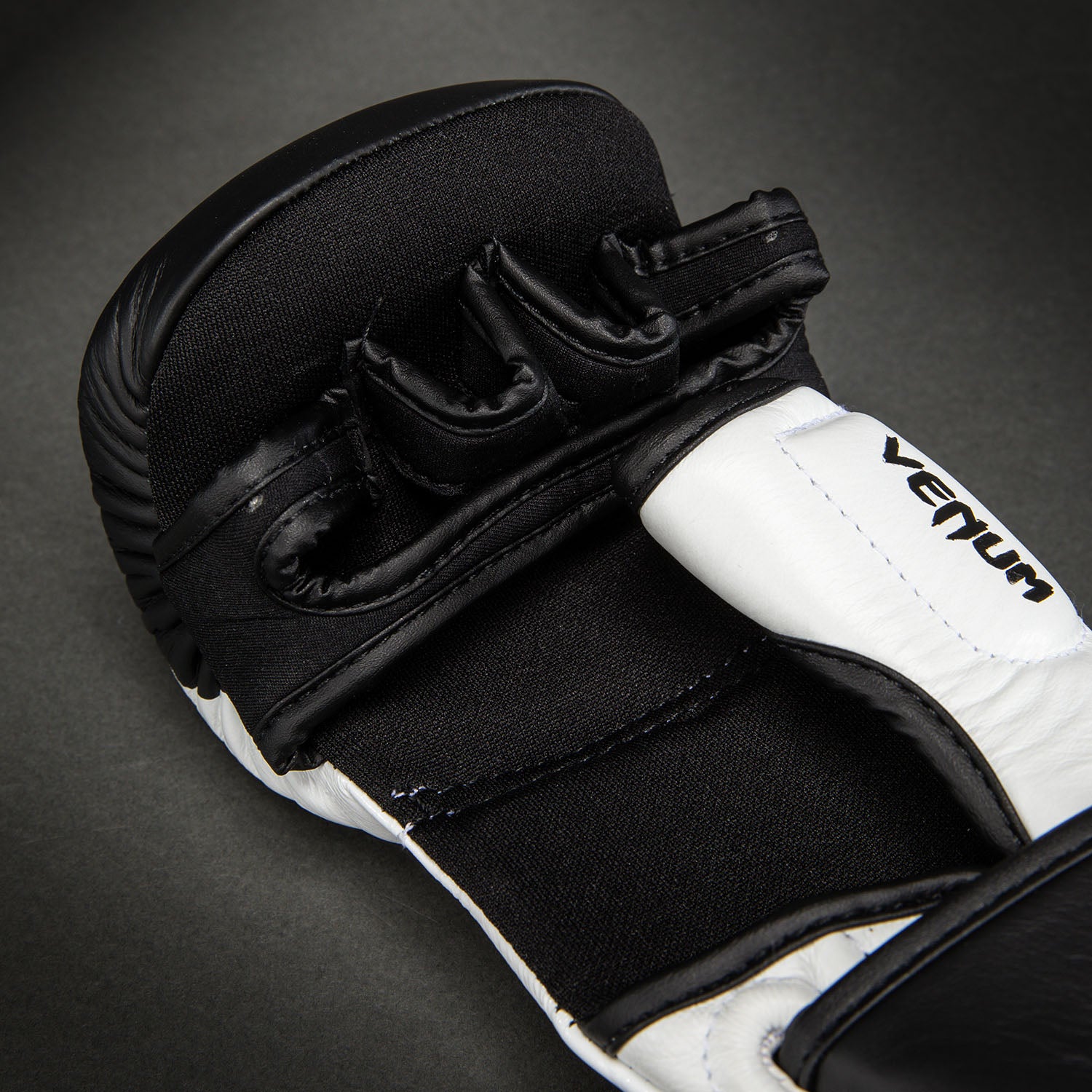 Venum Attack 2.0 Sparring Gloves Leather - Black/White - Venum Asia