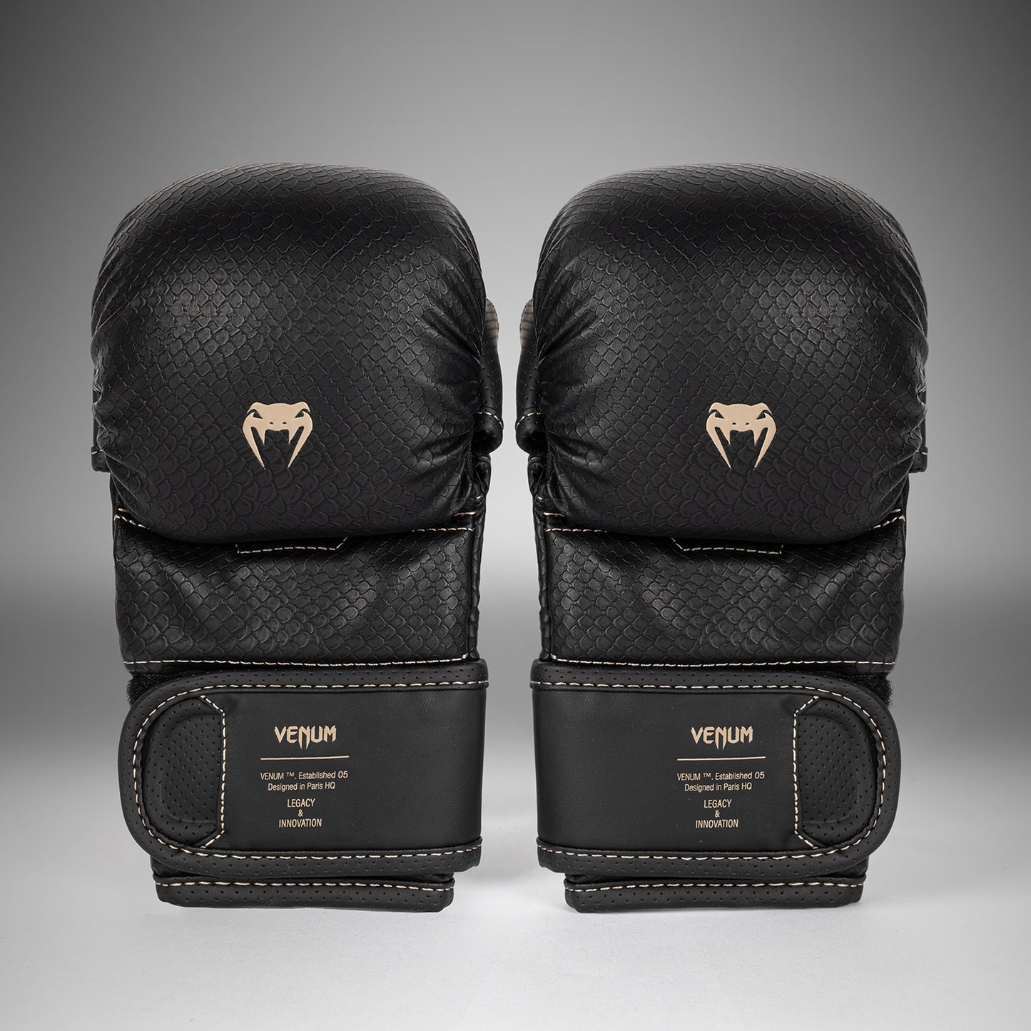 Venum Impact Evo Scales MMA Sparring Gloves - Black