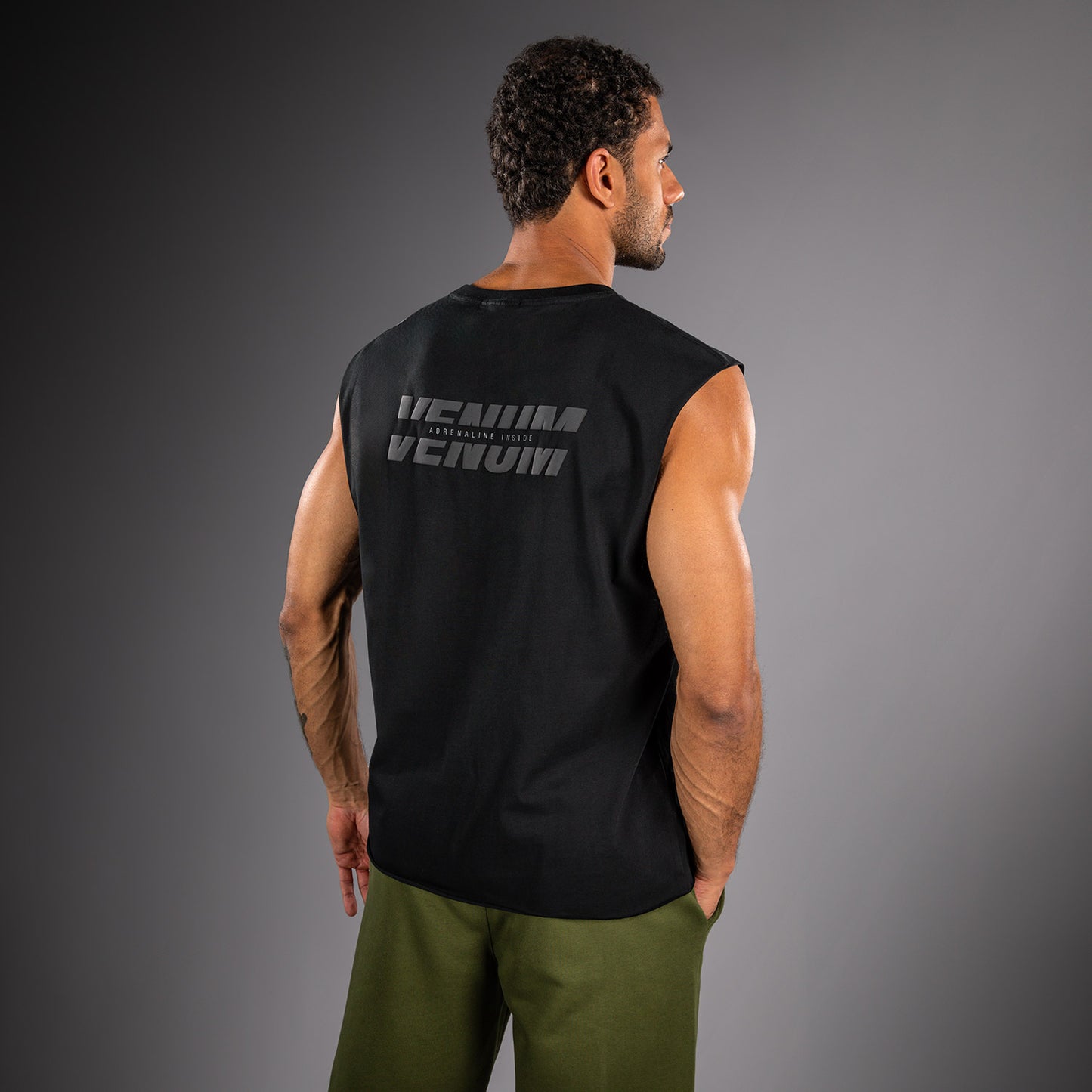 Venum Divide Sleeveless T-Shirt - Black