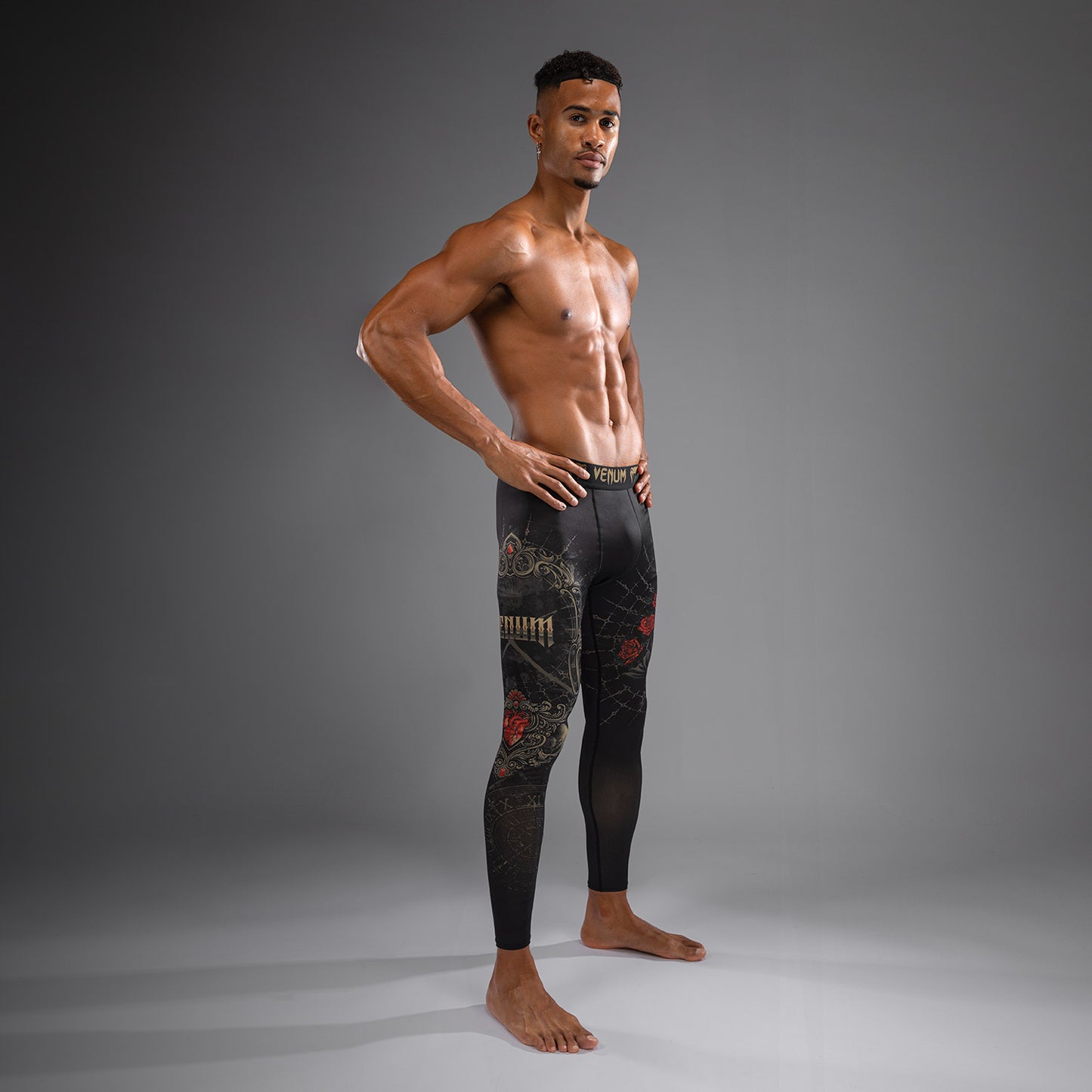 Venum Santa Muerte 5.0 Men’s Spats - Deep Black/Gold