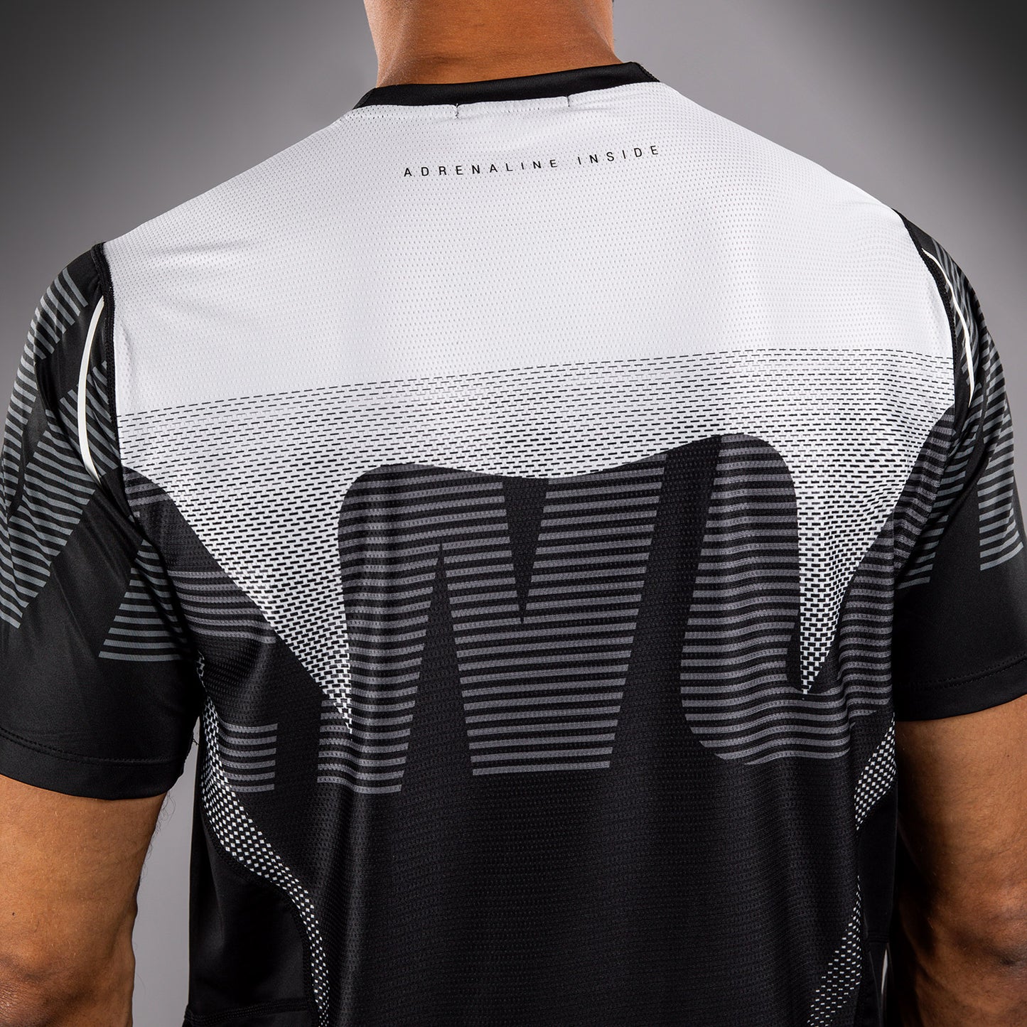 Venum Adrenaline Dry Tech T-Shirt - Black/Silver Grey
