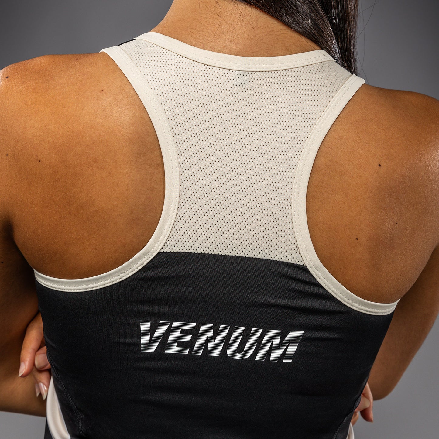 Venum Adrenaline Women's Dry Tech Tank Top - Black/ Ivory