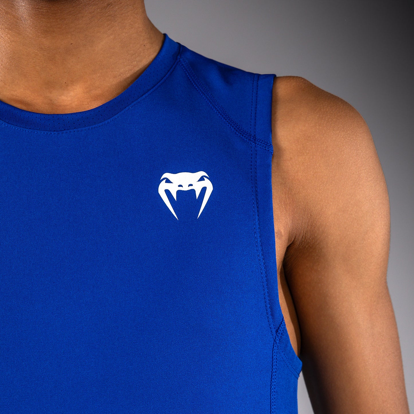 Venum Elite Kids Football Sleeveless Compression Jersey - Royal Blue