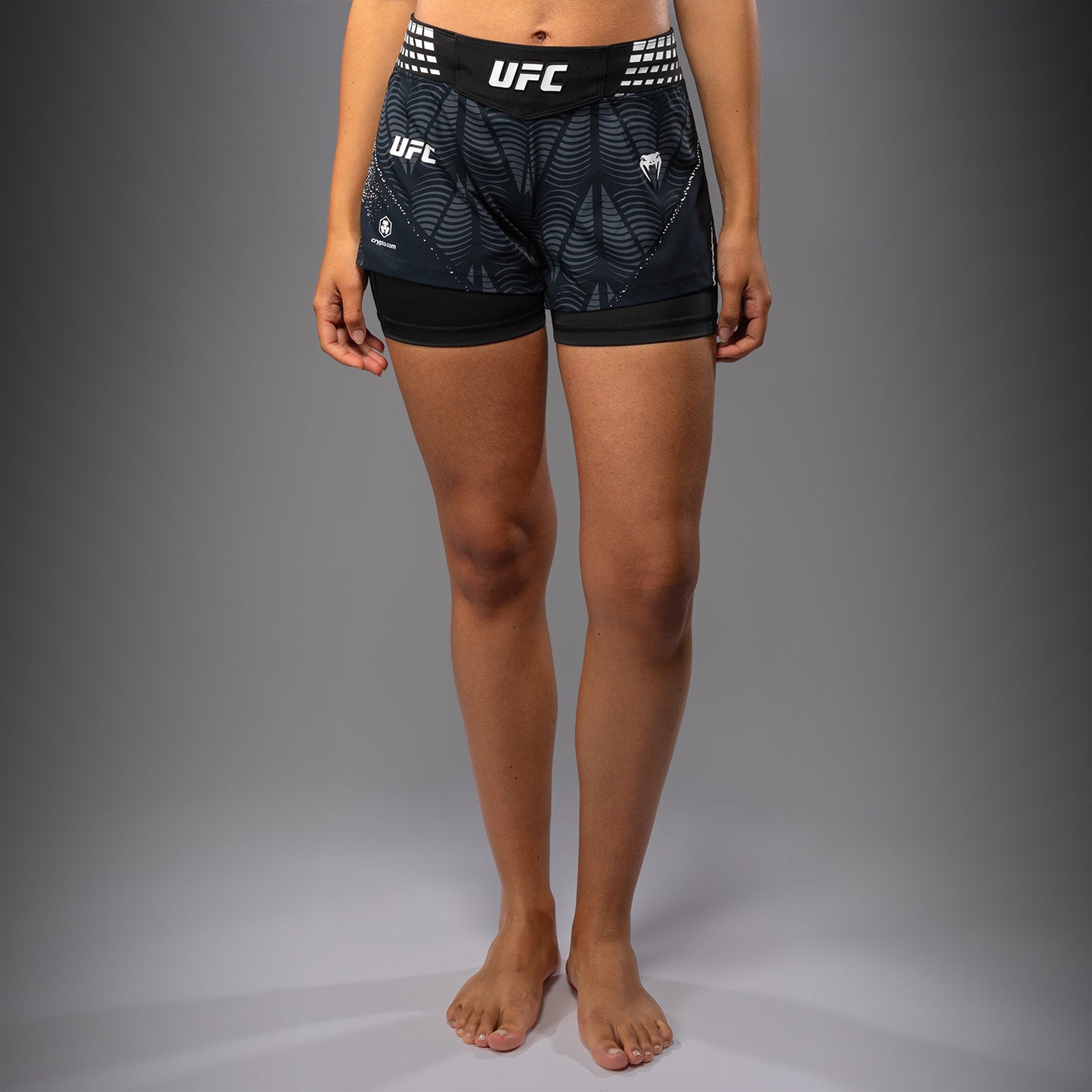 Women's UFC Zenith by Venum Black Authentic Short Fit Fight Short